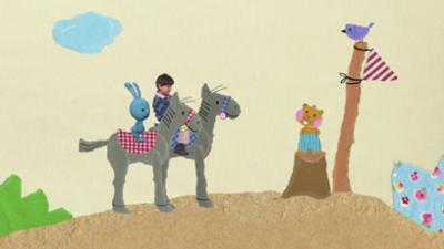 Kikaninchen Schnipselwelt: Pferderennen