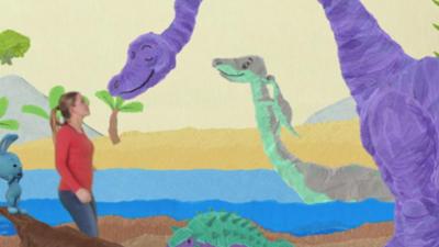 Kikaninchen Schnipselwelt: Der Flugdino eilt zur Hilfe