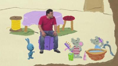 Kikaninchen Schnipselwelt: Waschhilfe für die Mäusekinder