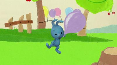 Kikaninchen Schnipselwelt: Spiel mit dem Luftballon