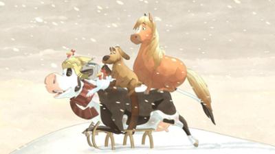 Lieselotte: in der Schneefalle