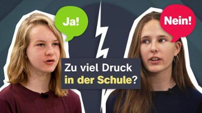 logo! no.front: Zu viel Druck in der Schule - ja oder nein?!