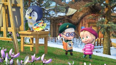 Mascha und der Bär: Ein ungewöhnlicher Vogel