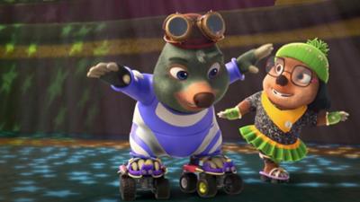 Maulwurf Moley: 8. Moley auf Rollschuhen