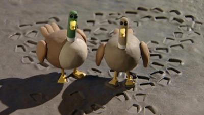 Shaun das Schaf: Spuren im Beton