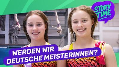 STORY TIME: Zwillinge: Marla und Lotta beim Wasserspringen