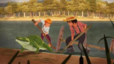 Tom Sawyer: Wie Tom und Huck einem Alligator halfen Tom Sawyer: Wie Tom und Huck einem Alligator halfen
