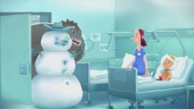 Trudes Tier: Schneemann