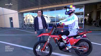 MDR um 4: Gäste zum Kaffee: Luc Ackermann, Freestyle-Motocross-Fahrer