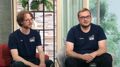 MDR um 4: Gäste zum Kaffee: Felix Loos & Johannes Walter, Roboter-Spezialisten der HTWK Leipzig MDR um 4: Gäste zum Kaffee: Felix Loos & Johannes Walter, Roboter-Spezialisten der HTWK Leipzig