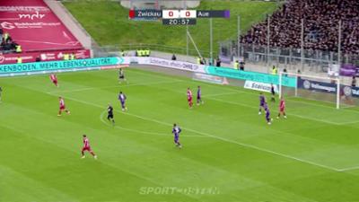 Sport im Osten: Fußball, Regionalliga: FSV Zwickau - FC Erzgebirge Aue