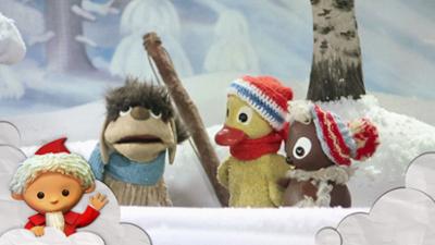 Unser Sandmännchen: Pittiplatsch: Die Eispfütze vor der Haustür Unser Sandmännchen