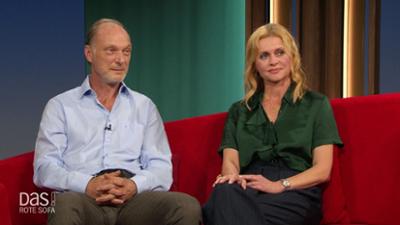 DAS! Rote Sofa: Christine Sommer und Martin Brambach auf dem Roten Sofa