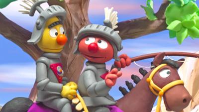 Ernie und Bert im Land der Träume: Ernie und Bert als Ritter
