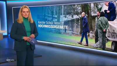 NDR Info: extra: Kanzler Scholz im Hochwassergebiet