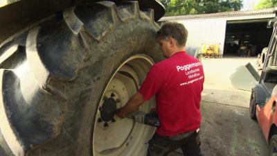 Notdienst auf dem Acker