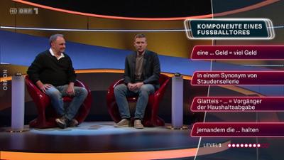 Q1 Ein Hinweis ist falsch: Quizsendung