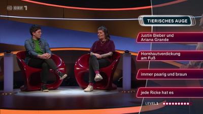 Q1 Ein Hinweis ist falsch: Quizshow