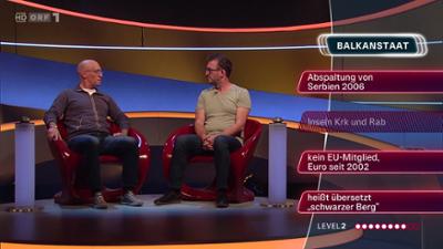 Q1 Ein Hinweis ist falsch: Quizshow