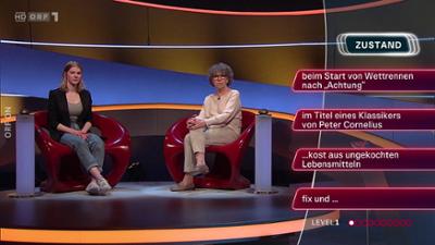 Q1 Ein Hinweis ist falsch: Quizshow