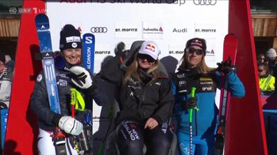 Skiweltcup: Super-G der Damen aus St. Moritz: Ski alpin Damen