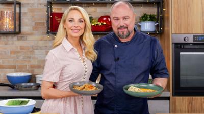 Austernpilze mit Nudelsalat und Zanderfilet mit Zitronenbutter: Silvia kocht