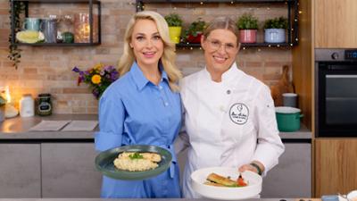 Fischkrone auf Zitronenrisotto: Silvia kocht