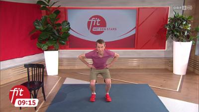 Fit mit den Stars: Kniebeugen