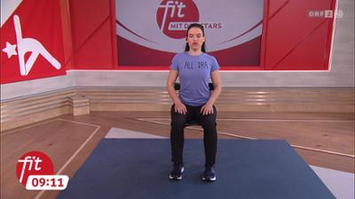 Fit mit den Stars: Übungen im Sitzen