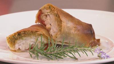 Kabeljaustrudel mit Zimtbrösel: Andi & Alex