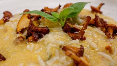 Polenta mit Eierschwammerl und Gerstensuppe mit Bündner Fleisch: Silvia kocht