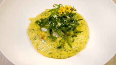 Polenta mit pochiertem Ei und Polsterzipf: Kochroulette