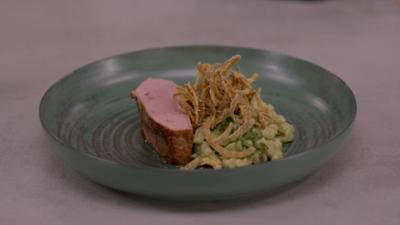 Salatherzen mit Walnuss und Kalb mit Spätzle: Silvia kocht