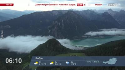Wetter-Panorama und Programmvorschau