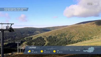 Wetter-Panorama und Programmvorschau