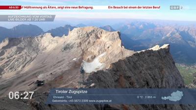 Wetter-Panorama und Programmvorschau