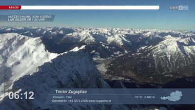 Wetter-Panorama und Programmvorschau