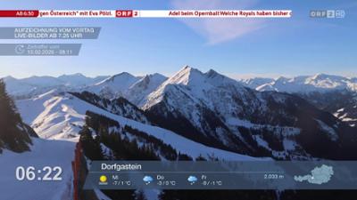 Wetter-Panorama und Programmvorschau