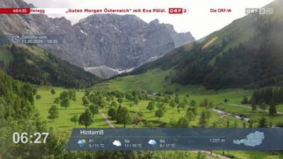Wetter-Panorama und Programmvorschau