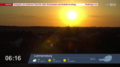 Wetter-Panorama und Programmvorschau