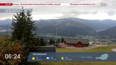 Wetter-Panorama und Programmvorschau
