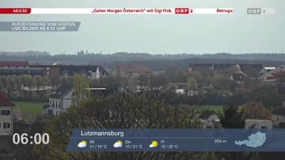 Wetter-Panorama und Programmvorschau