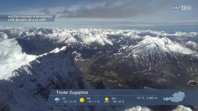 Wetter-Panorama und Programmvorschau