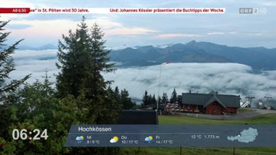 Wetter-Panorama und Programmvorschau