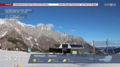 Wetter-Panorama und Programmvorschau