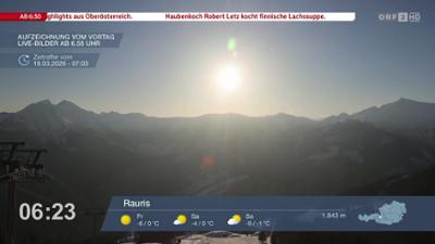 Wetter-Panorama und Programmvorschau