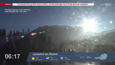 Wetter-Panorama und Programmvorschau