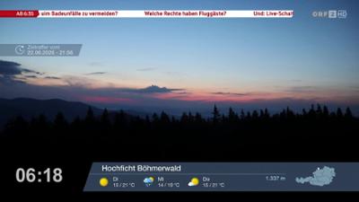Wetter-Panorama und Programmvorschau