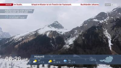 Wetter-Panorama und Programmvorschau