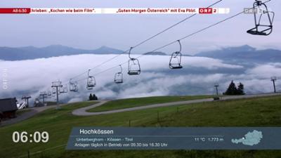 Wetter-Panorama und Programmvorschau